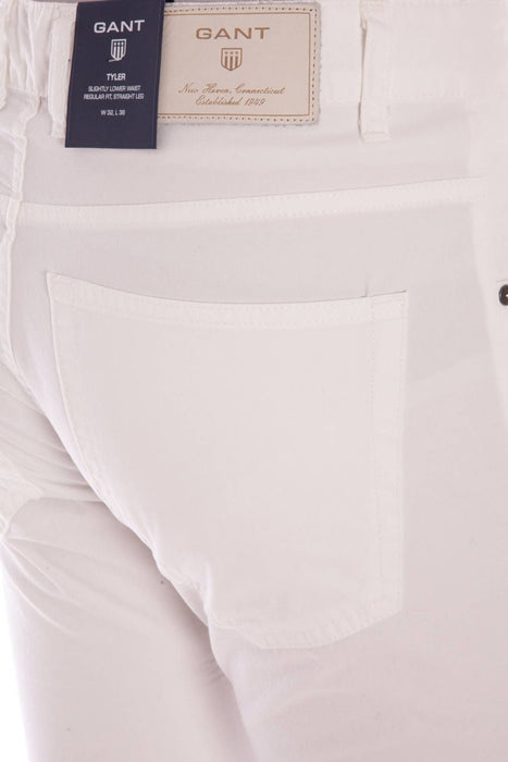 Gant Ανδρικό Λευκό Trousers | Αγοράστε Gant Online - B2Brands | , Μοντέρνο, Ποιότητα - Υψηλή Ποιότητα