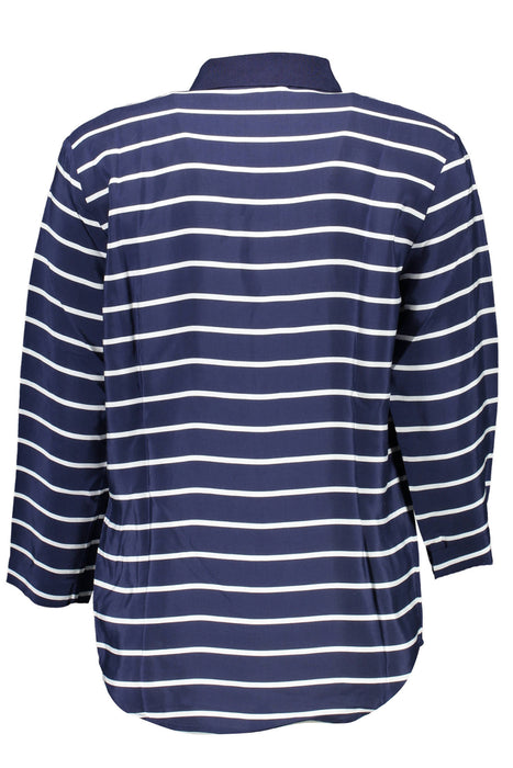 Gant Womens Blue 3/4 Sleeve Polo Shirt