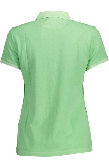 Gant Womens Green Short Sleeve Polo Shirt