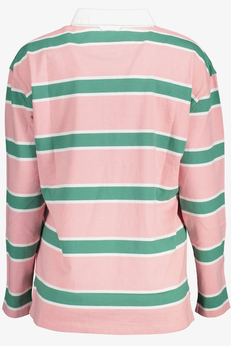 Gant Womens Pink Long Sleeve Polo Shirt