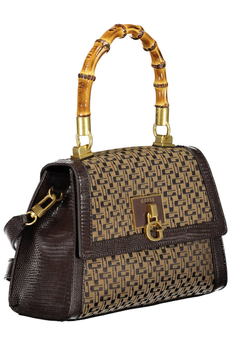 Guess Jeans Brown Γυναικείο Bag | Αγοράστε Guess Online - B2Brands | Μοντέρνο, Ποιοτικό - Καλύτερες Προσφορές