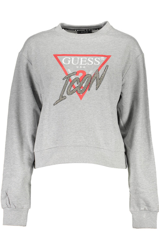 GUESS JEANS SWEATSHIRT WITHOUT ZIP WOMAN GRAY