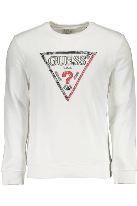 GUESS JEANS SWEATSHIRT WITHOUT ZIP MAN WHITE