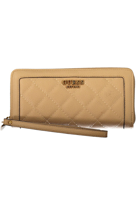 GUESS JEANS WOMENS WALLET BEIGE