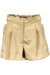 JUST CAVALLI WOMENS GOLD SHORT TROUSERS