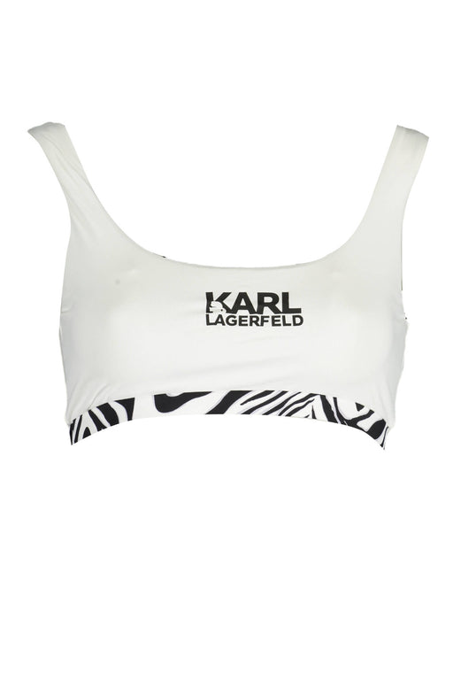 KARL LAGERFELD BEACHWEAR SWIMSUIT TOP WOMAN WHITE