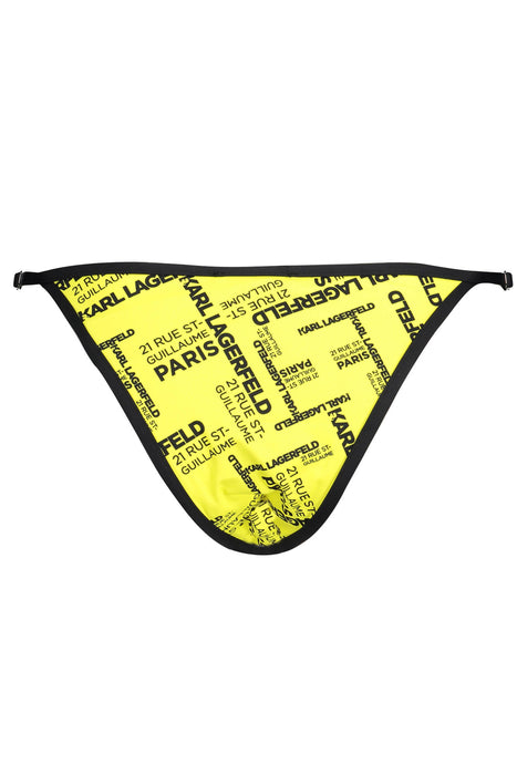 Karl Lagerfeld Beachwear Swimsuit Parts Under Yellow Woman