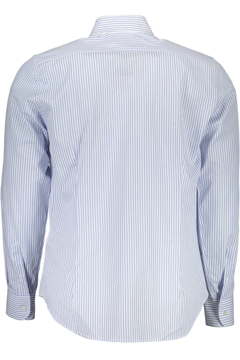 La Martina Mens Long Sleeve Shirt Blue