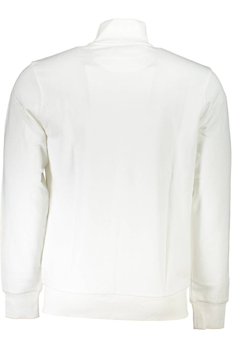 La Martina Mens White Zipped Sweatshirt
