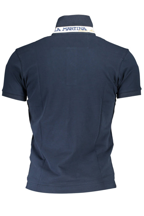 La Martina Ανδρικό Short Sleeved Polo Shirt Blue | Αγοράστε La Online - B2Brands | , Μοντέρνο, Ποιότητα - Καλύτερες Προσφορές