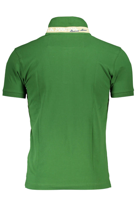 La Martina Mens Green Short Sleeved Polo Shirt