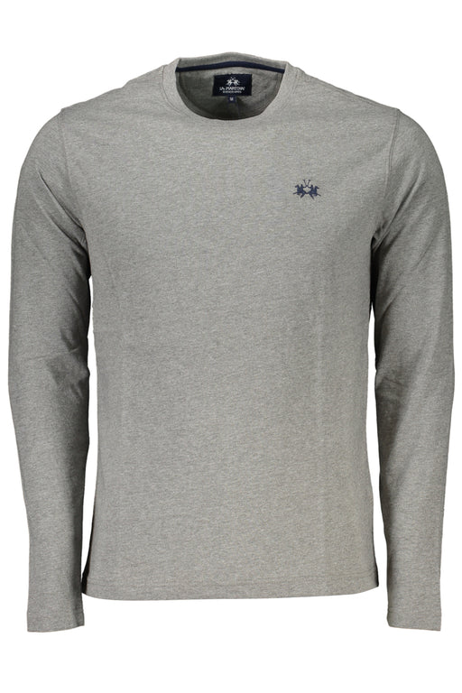 La Martina Mens Long Sleeve T-Shirt Gray