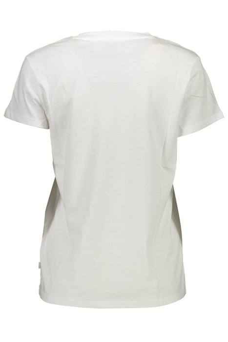 Levis White Woman Short Sleeve T-Shirt