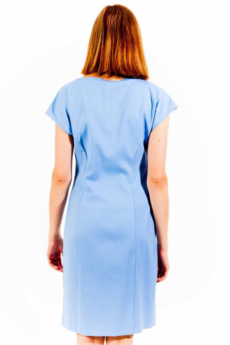 Love Moschino Short Dress Woman Light Blue