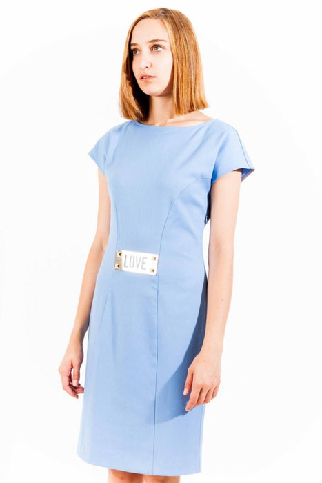 Love Moschino Short Dress Woman Light Blue | Αγοράστε Love Online - B2Brands | , Μοντέρνο, Ποιότητα - Υψηλή Ποιότητα