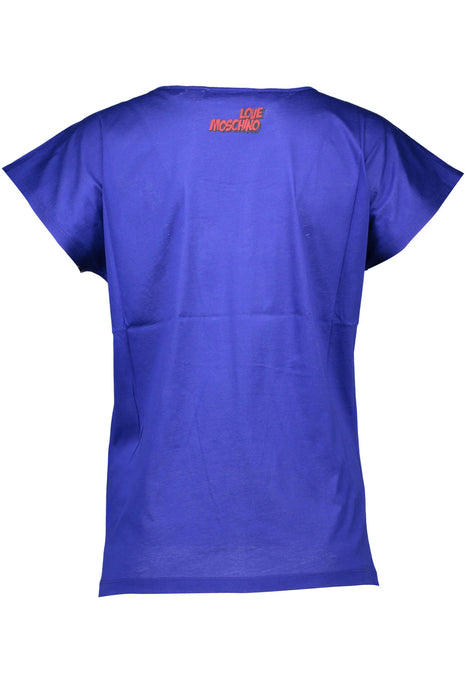 Love Moschino Womens Short Sleeve T-Shirt Blue