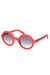 MONCLER RED WOMAN SUNGLASSES