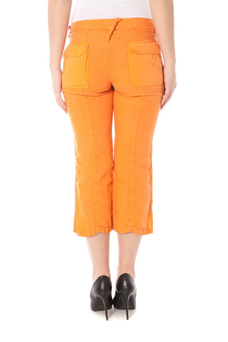 Napapijri Womens Orange Pinocchietto Pants