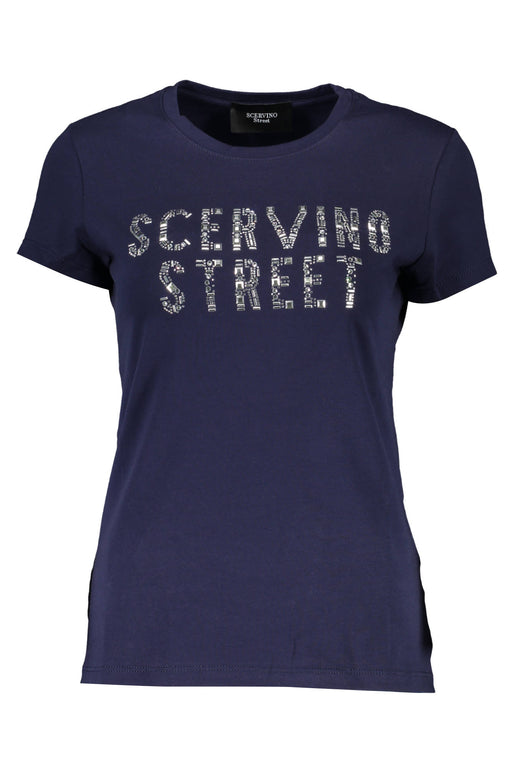 SCERVINO STREET WOMENS SHORT SLEEVE T-SHIRT BLUE