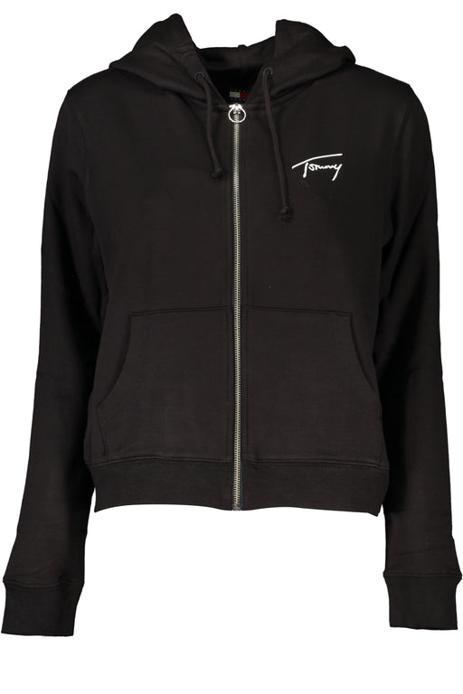 Tommy Hilfiger Womens Black Zip Sweatshirt