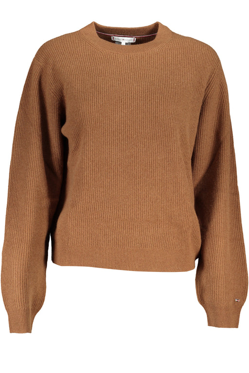 TOMMY HILFIGER WOMENS BROWN SWEATER