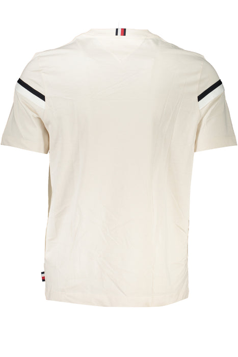 Tommy Hilfiger Mens Short Sleeved T-Shirt Beige