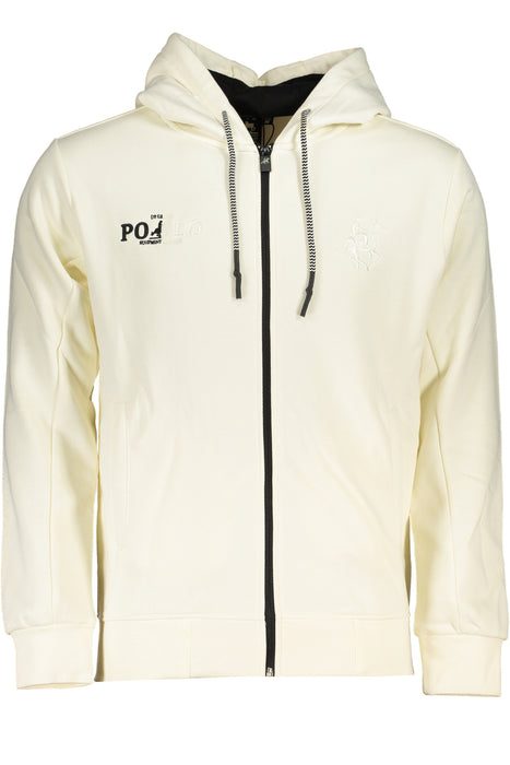 Us Grand Polo Mens White Zip Sweatshirt