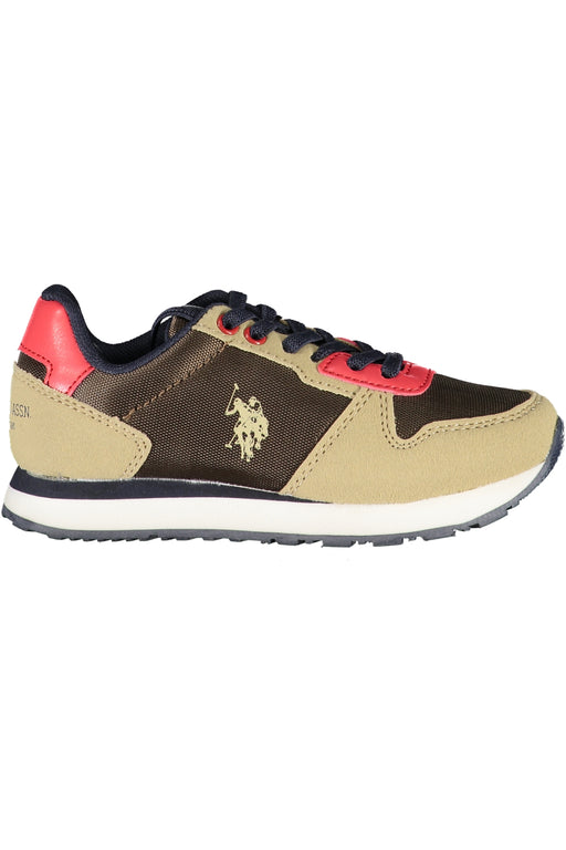 US POLO ASSN. BROWN CHILDREN&#39;S SPORTS SHOES