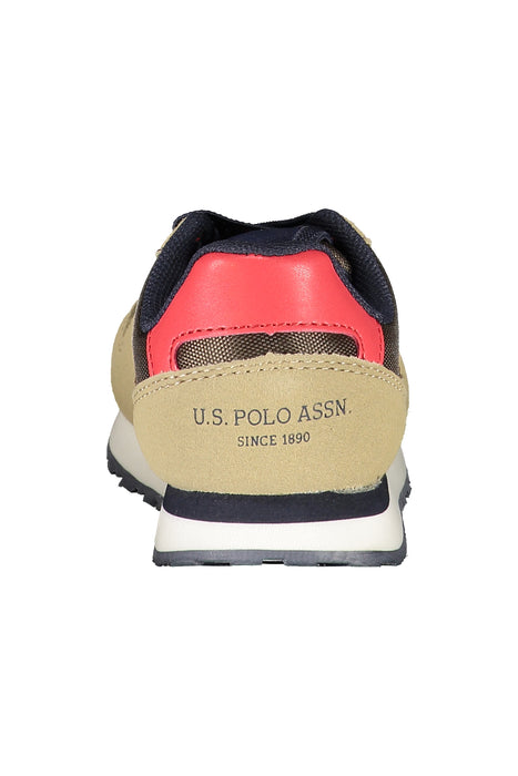 US POLO ASSN. BROWN CHILDREN'S SPORTS SHOES