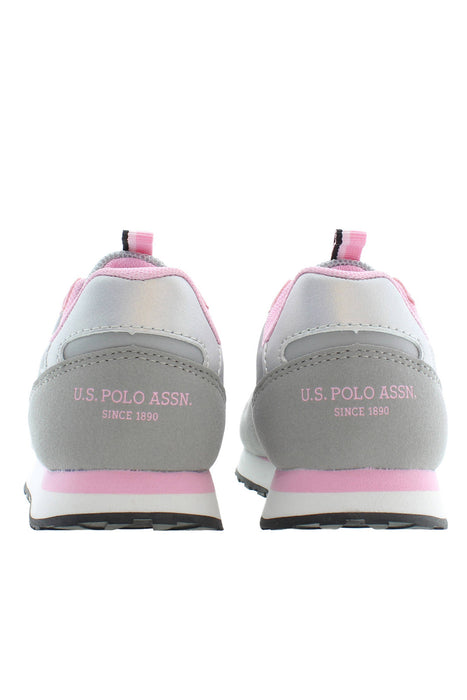 Us Polo Best Price Gray Girl Sport Shoes