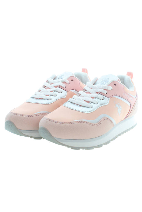 Us Polo Best Price Pink Girl Sport Shoes