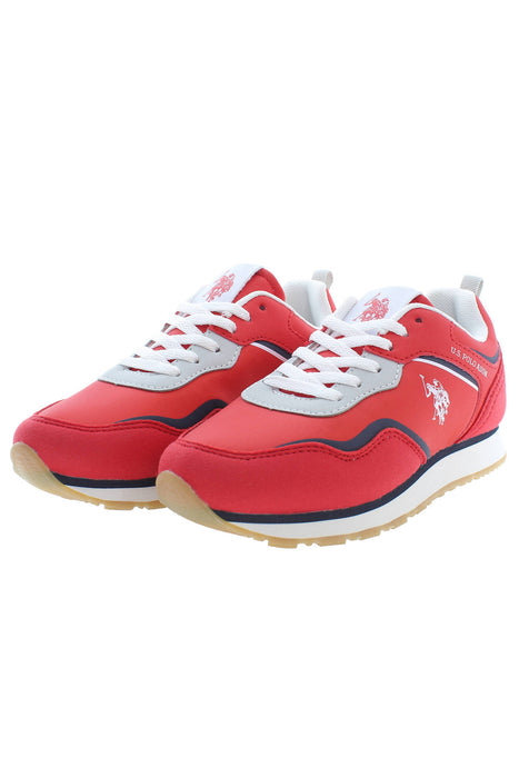 Us Polo Best Price Red Sports Shoes For Kids