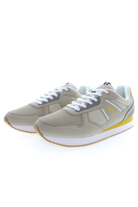 US POLO BEST PRICE BEIGE MAN SPORTS SHOES