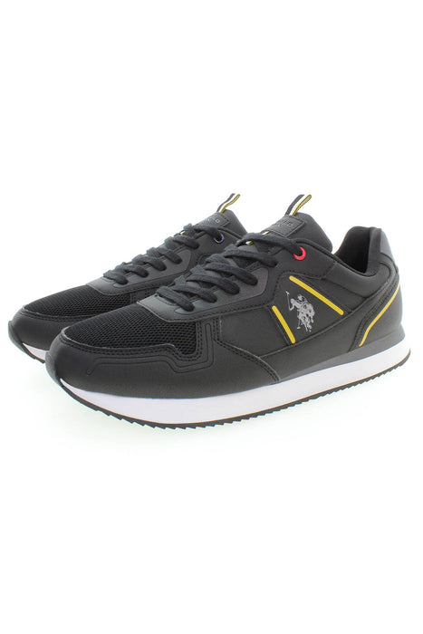 Us Polo Best Price Black Mens Sports Shoes