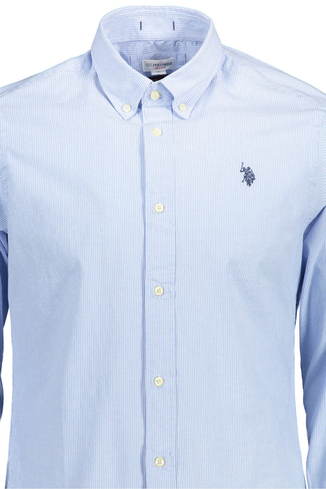 Us Polo Shirt Long Sleeve Man Light Blue