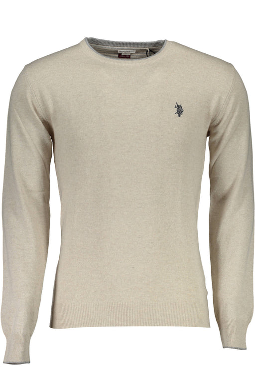 US POLO BEIGE MENS SWEATER