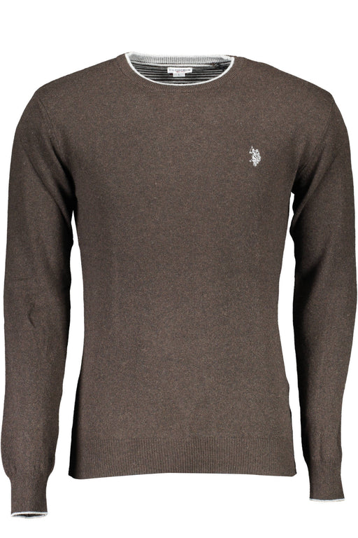 US POLO BROWN MENS SWEATER