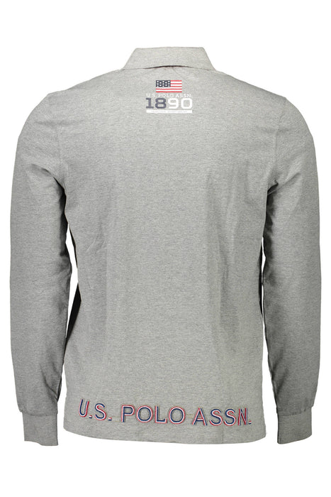 Us Polo Shirt Long Sleeve Ανδρικό Gray | Αγοράστε Us Online - B2Brands | , Μοντέρνο, Ποιότητα