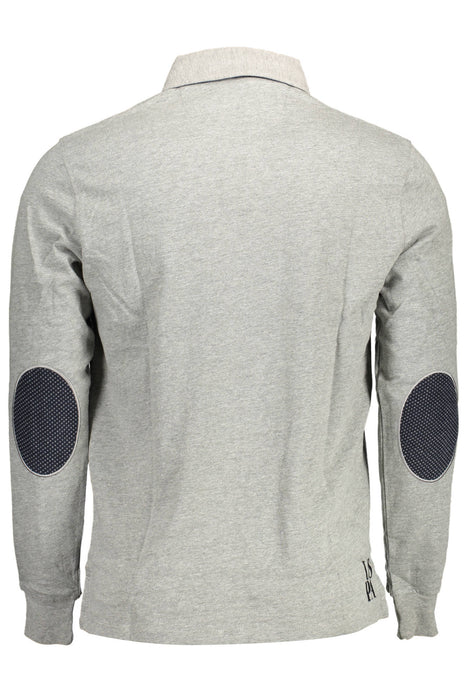 Us Polo Long Sleeved Polo Shirt Man Gray | Αγοράστε Us Online - B2Brands | , Μοντέρνο, Ποιότητα - Καλύτερες Προσφορές