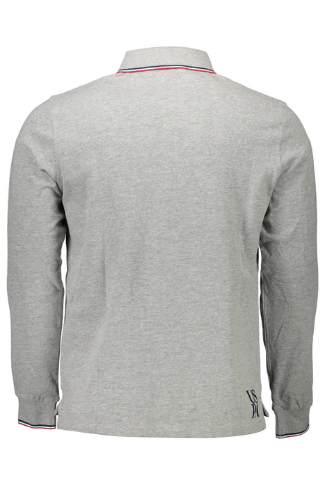 Us Polo Shirt Long Sleeve Ανδρικό Gray | Αγοράστε Us Online - B2Brands | , Μοντέρνο, Ποιότητα - Υψηλή Ποιότητα