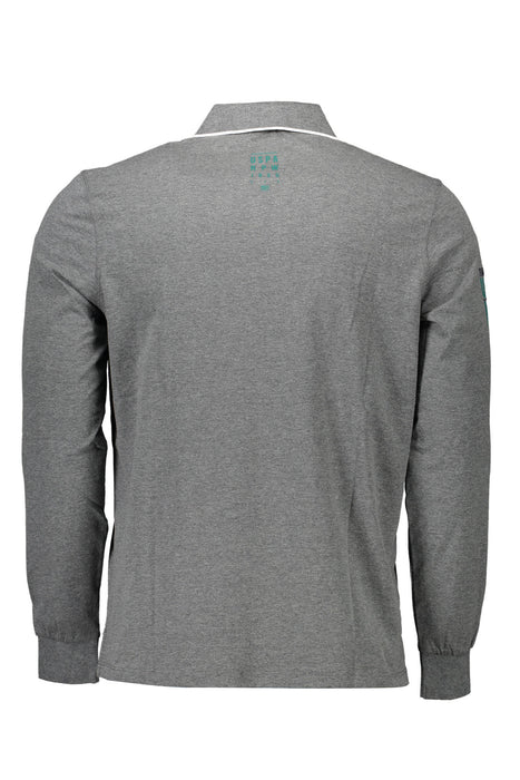 Us Polo Shirt Long Sleeve Ανδρικό Gray | Αγοράστε Us Online - B2Brands | , Μοντέρνο, Ποιότητα - Καλύτερες Προσφορές