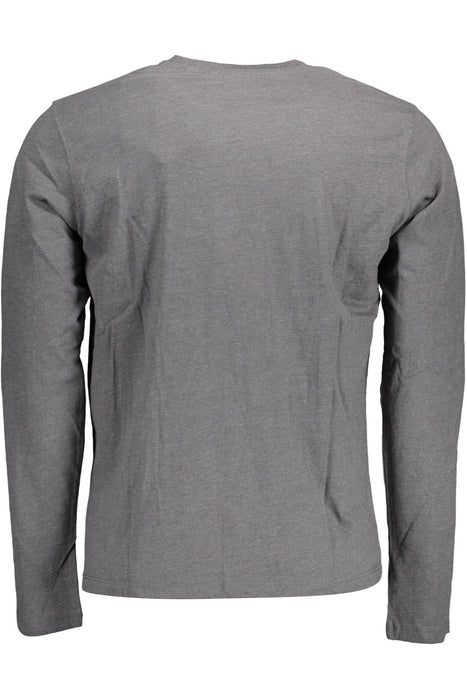 Us Polo T-Shirt Long Sleeve Man Gray